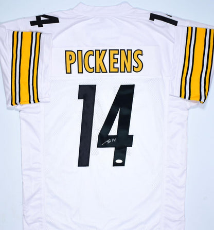 George Pickens Signed Pittsburgh Steelers White Custom Jersey
