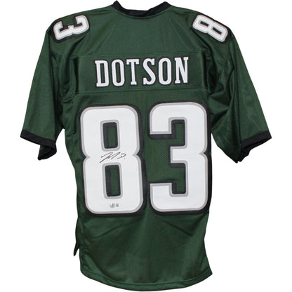Jahan Dotson Signed Philadelphia Eagles Green Pro Style Jersey