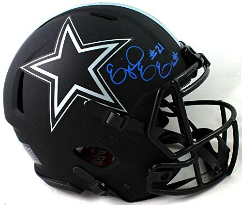 Ezekiel Elliott Signed Dallas Cowboys Eclipse Speed Authentic Helmet