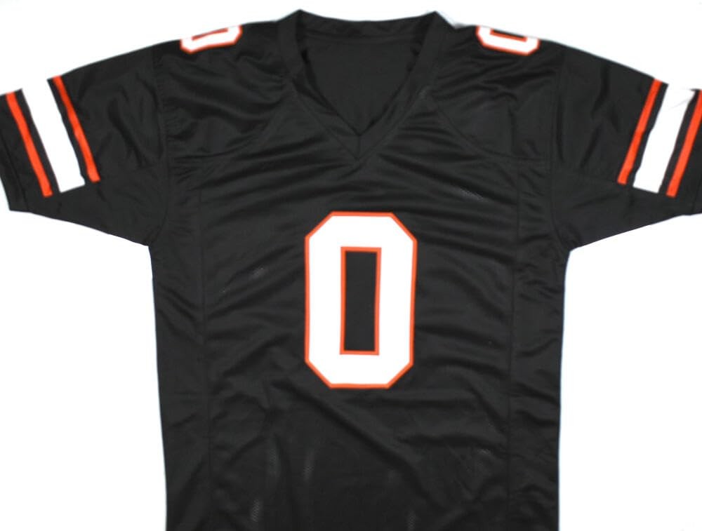 Ollie Gordon II Autographed Black Custom Football Jersey