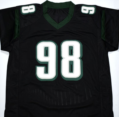 Jalen Carter Signed Philadelphia Eagles Black Custom Jersey