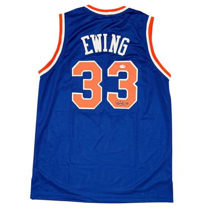 Patrick Ewing Signed New York Knicks Custom Basketball Jersey