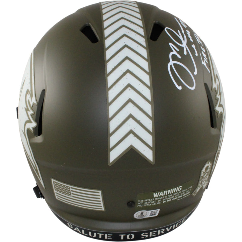 Mike Alstott Signed Tampa Bay Buccaneers Full Size STS Helmet Inscribed