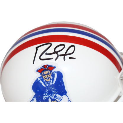Randy Moss Signed New England Patriots Throwback VSR4 Mini Helmet