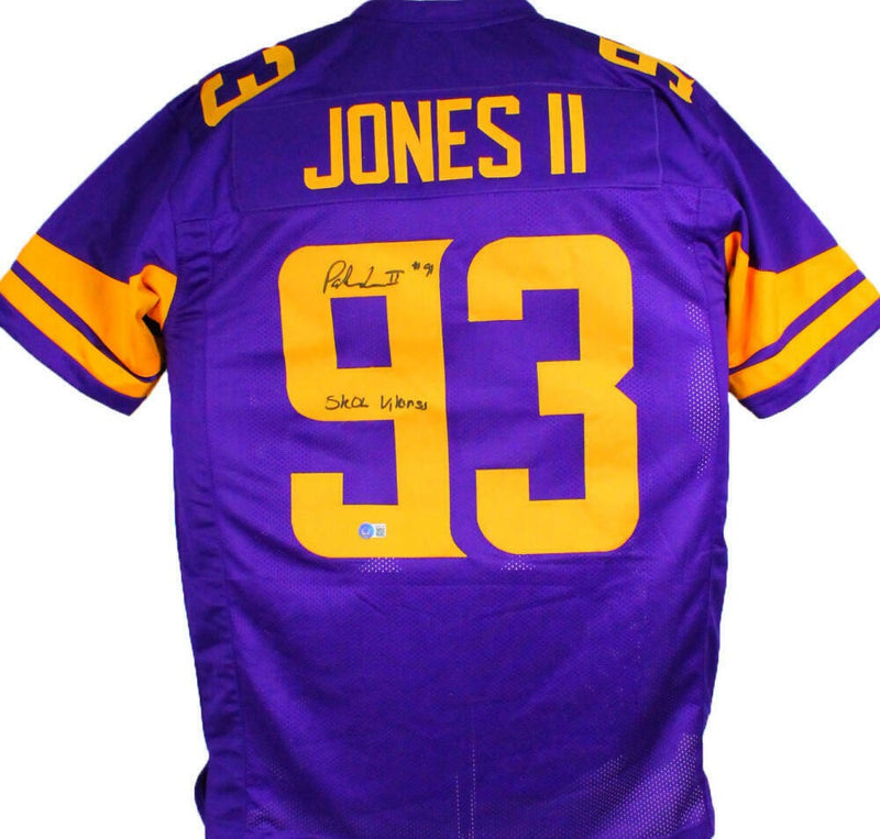 Patrick Jones Signed Minnesota Vikings Custom Jersey Skol Vikings