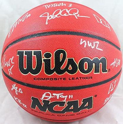 2021-22 Kentucky Wildcats Team Signed Basketball (John Calipari)