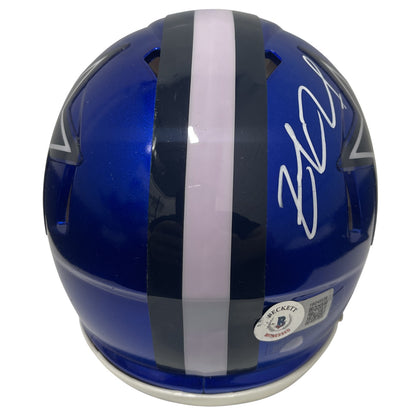 Zack Martin Signed Dallas Cowboys Flash Mini Helmet Beckett Witnessed