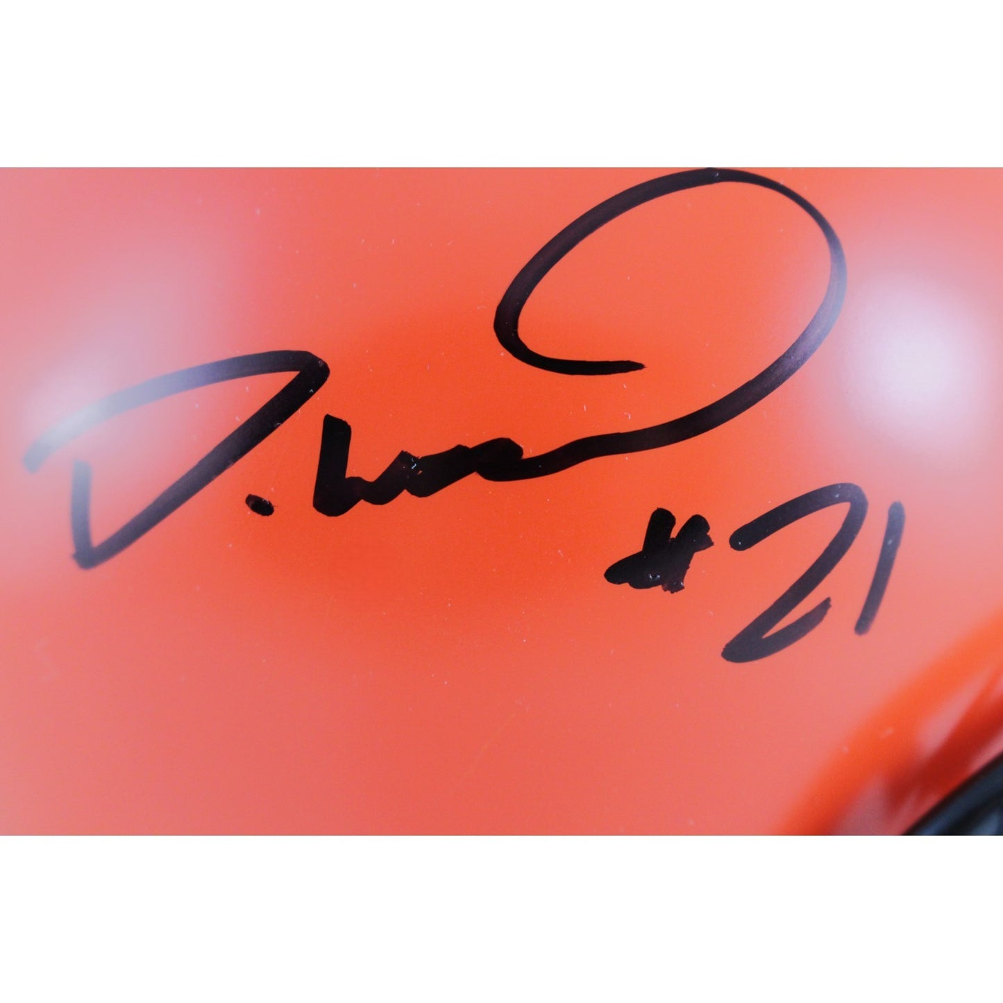 Denzel Ward Cleveland Browns Autographed VSR4 Mini Helmet