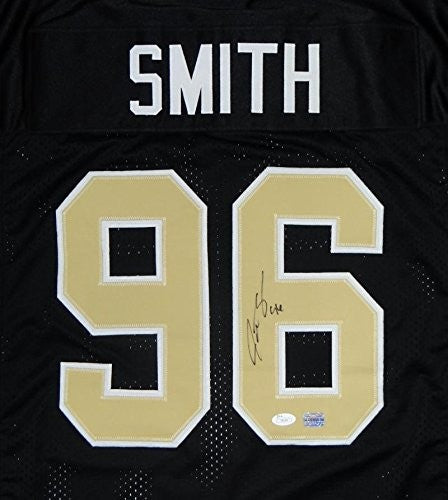 Justin Smith Autographed Black Custom Football Jersey