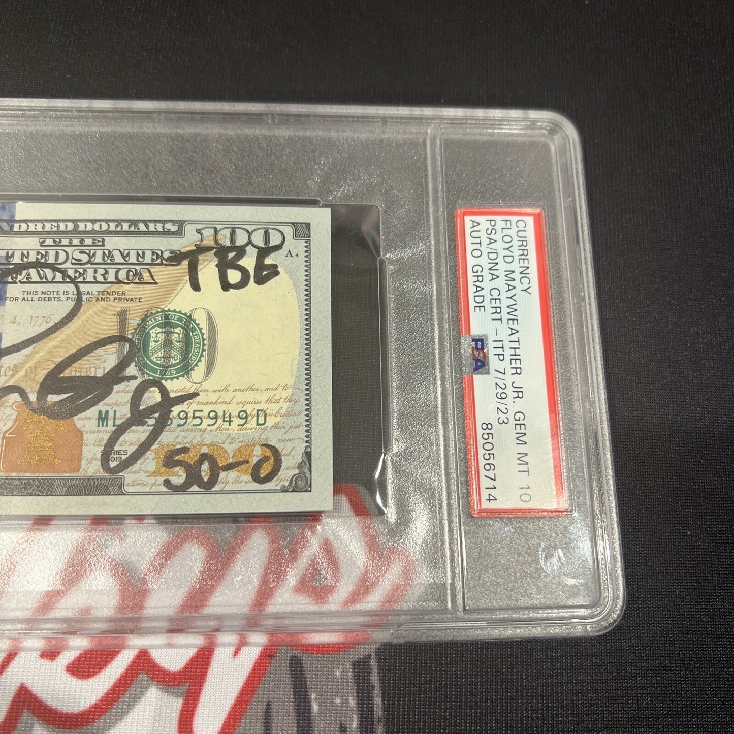 Floyd Mayweather Jr Signed $100 Bill with 4 Inscriptions PSA 10 Auto