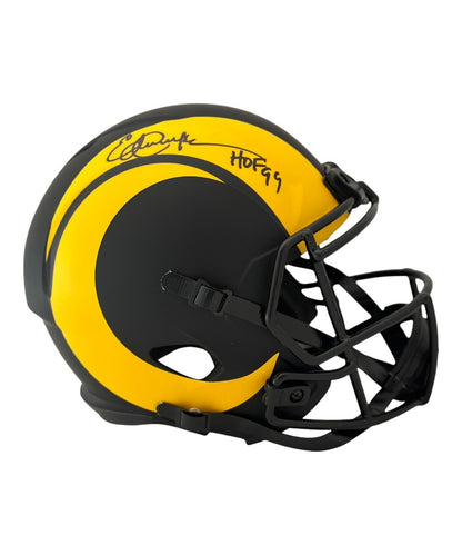 Eric Dickerson Signed Los Angeles Rams Eclipse Full Size Helmet HOF