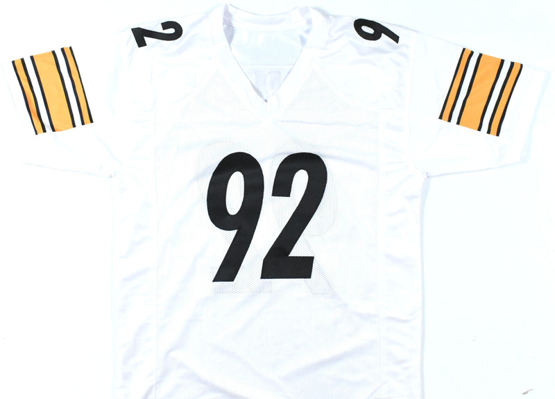 James Harrison Signed Pittsburgh Steelers White Custom Jersey
