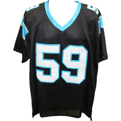Luke Kuechly Signed Carolina Panthers Black Jersey - HOF Inscription