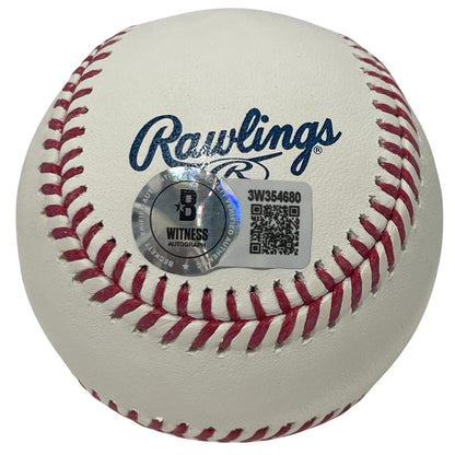 Rollie Fingers Signed Hall of Fame Logo Baseball with "HOF 92" Inscription