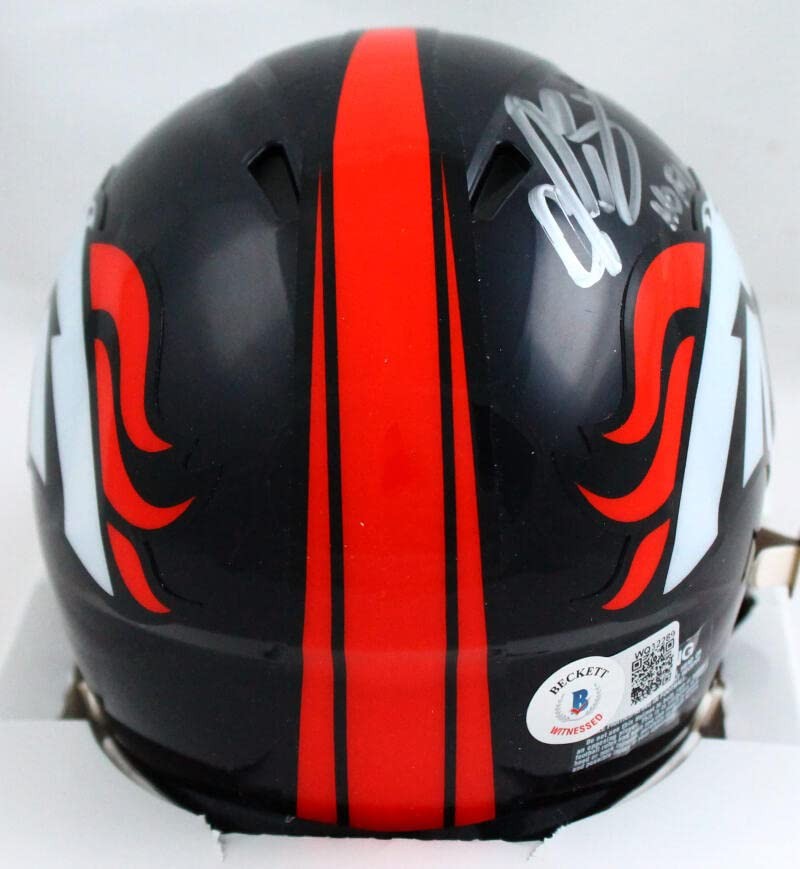 Champ Bailey Autographed Denver Broncos Speed Mini Helmet (HOF Inscribed)