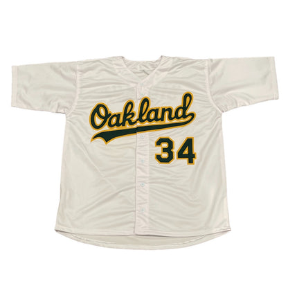Dave Stewart Signed Oakland Athletics Custom Jersey (89 WS MVP)