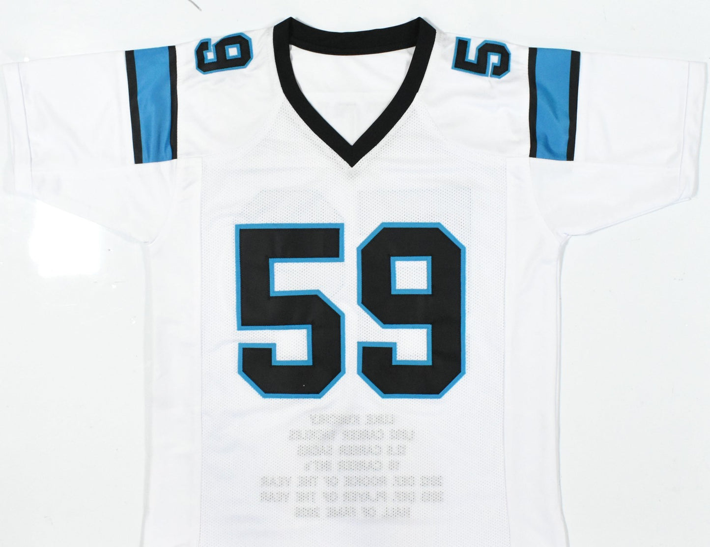 Luke Kuechly Autographed Carolina Panthers Custom White Stat Jersey