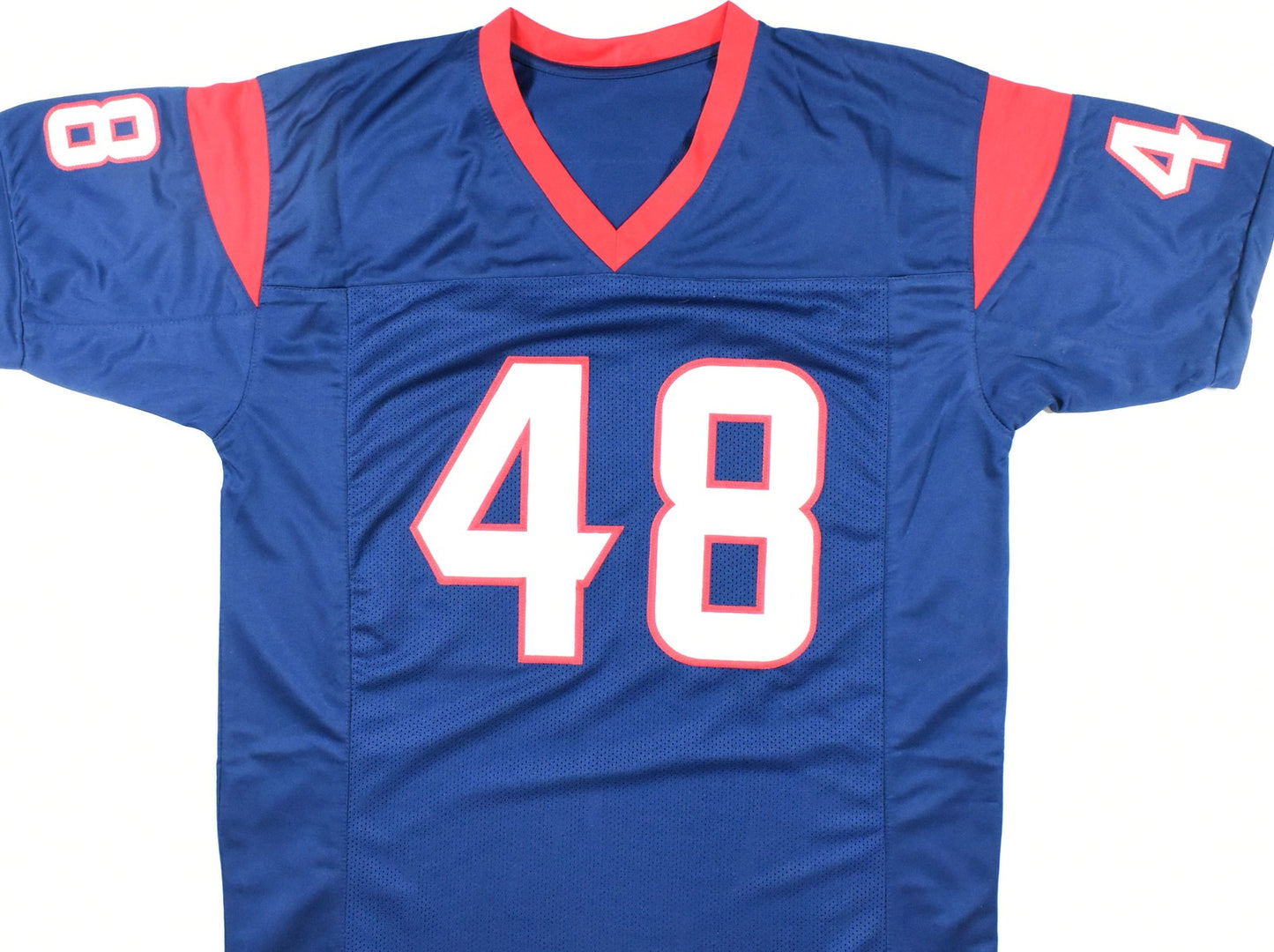 Christian Harris Autographed Houston Texans Blue Custom Jersey