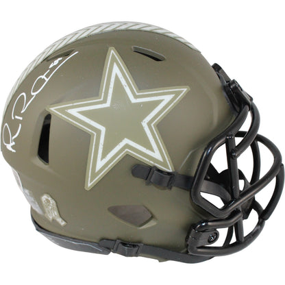 Michael Irvin Signed Dallas Cowboys 2022 Salute to Service Mini Helmet