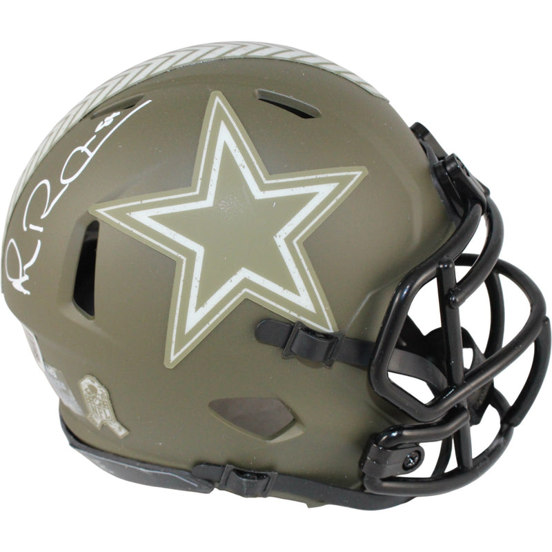 Michael Irvin Signed Dallas Cowboys 2022 Salute to Service Mini Helmet