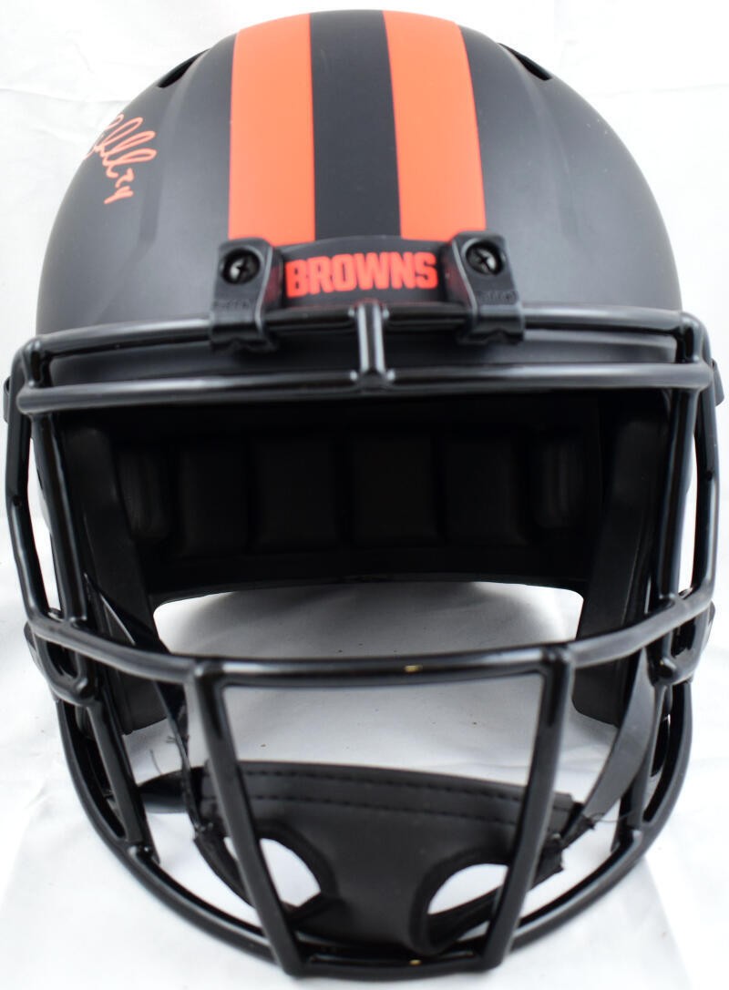 Nick Chubb Signed Cleveland Browns Eclipse Full Size Helmet
