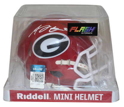 AJ Green Georgia Bulldogs Autographed Flash Mini Helmet Beckett