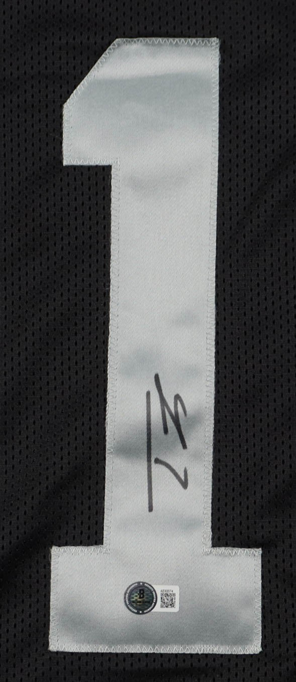 Tre Tucker Autographed Las Vegas Raiders Black Custom Jersey