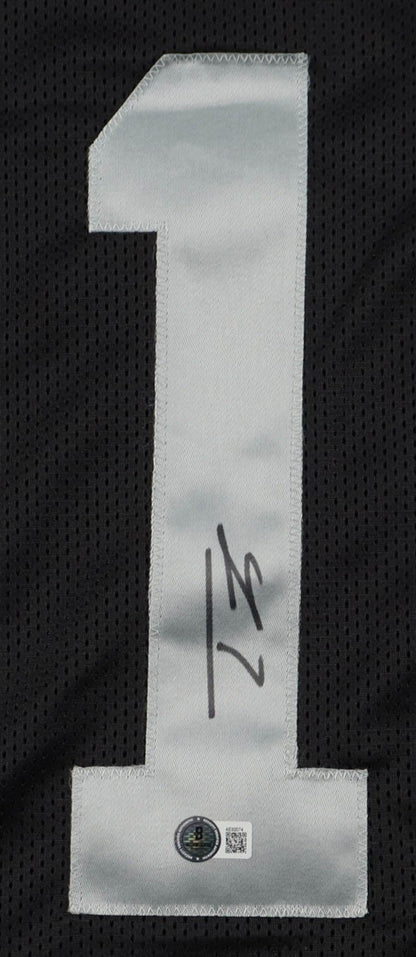 Tre Tucker Autographed Las Vegas Raiders Black Custom Jersey