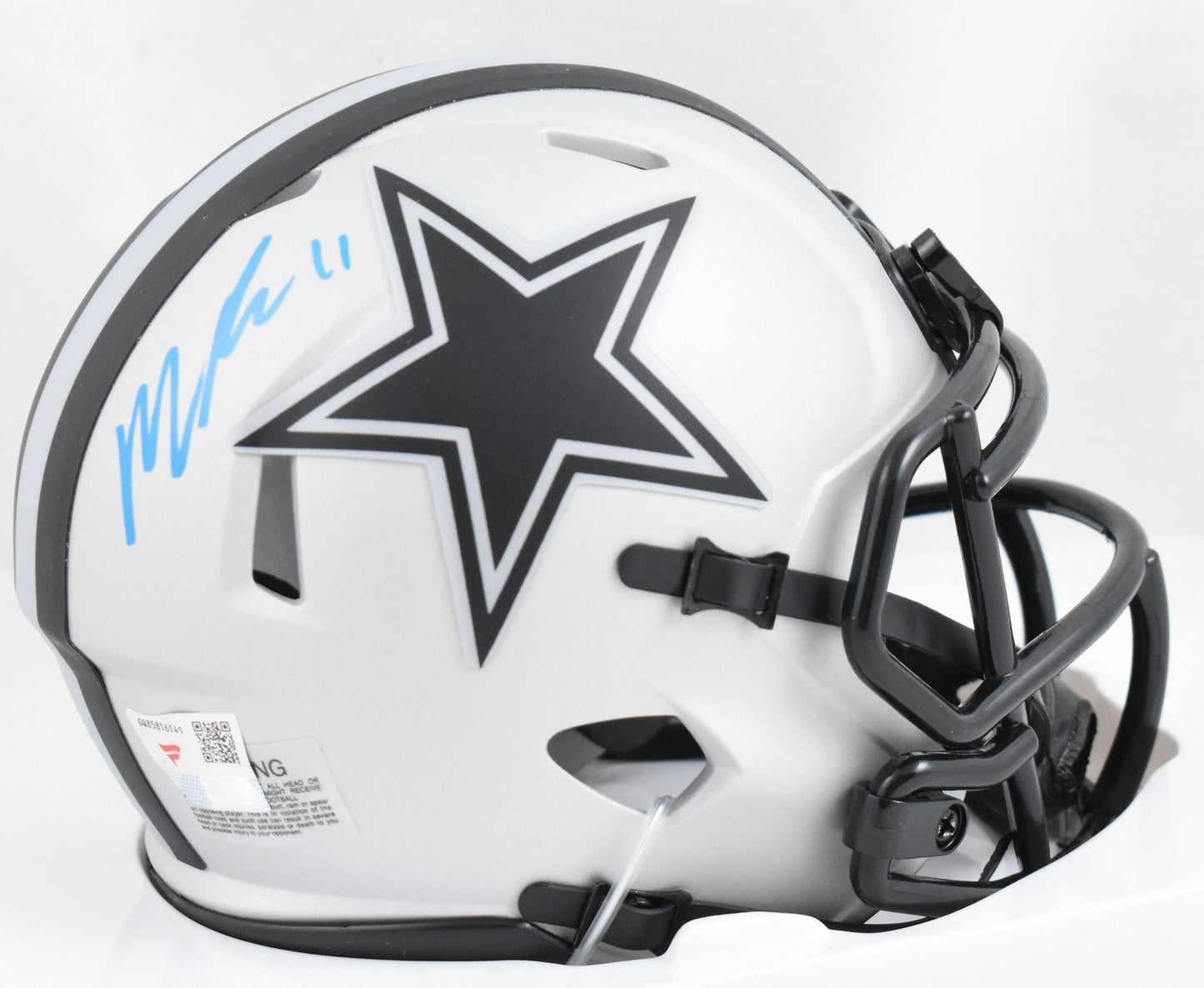 Micah Parsons Signed Dallas Cowboys Rave Speed Mini Helmet