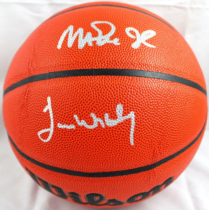 Magic Johnson & James Worthy Signed Official NBA Wilson Basketball