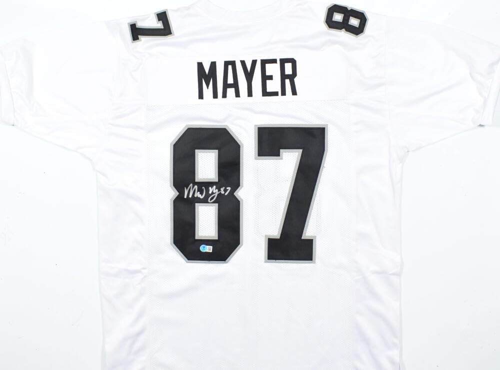 Michael Mayer Autographed White Custom Jersey
