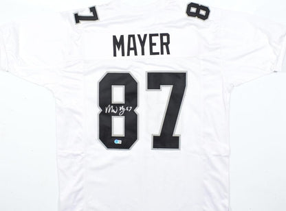 Michael Mayer Autographed White Custom Jersey