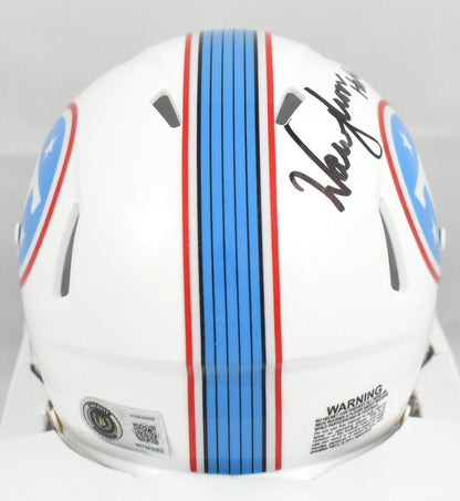 Warren Moon Signed Tennessee Titans 2026 Speed Mini Helmet (HOF Inscription)