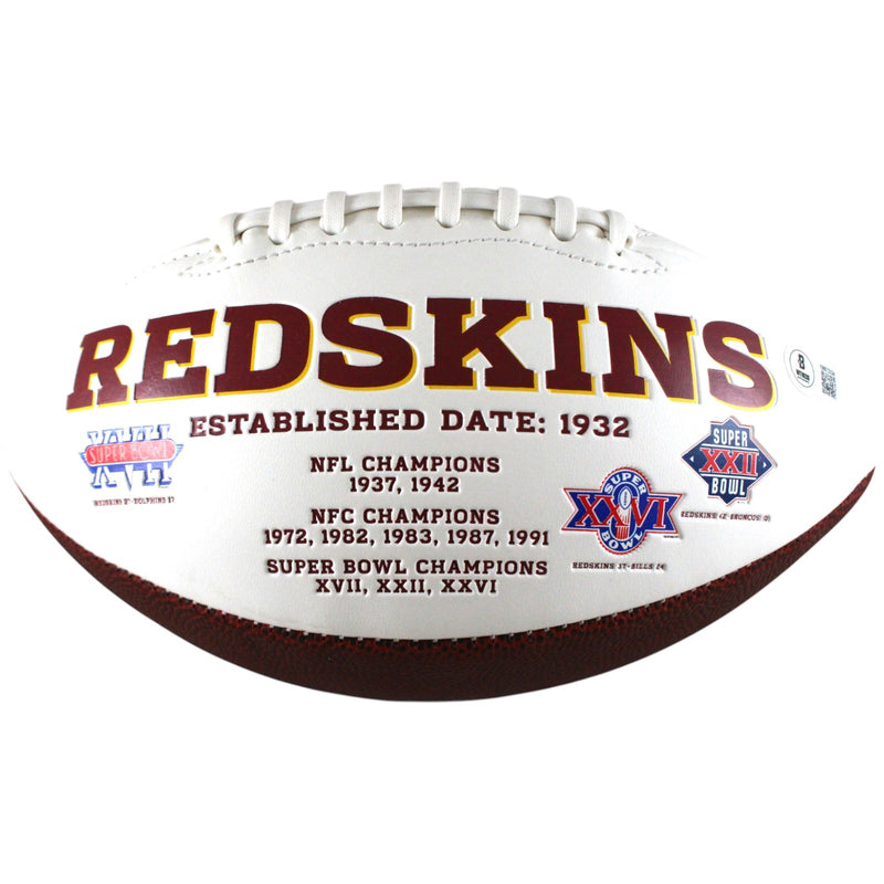 Mark Rypien Autographed Washington Redskins Logo Football (SB MVP)