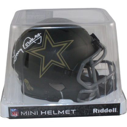 Tony Dorsett Dallas Cowboys Autographed 2025 Salute to Service Mini Helmet
