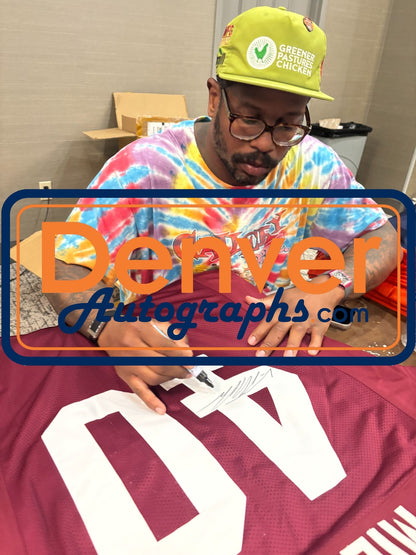 Von Miller Autographed College Style Red Jersey (Beckett Witnessed)