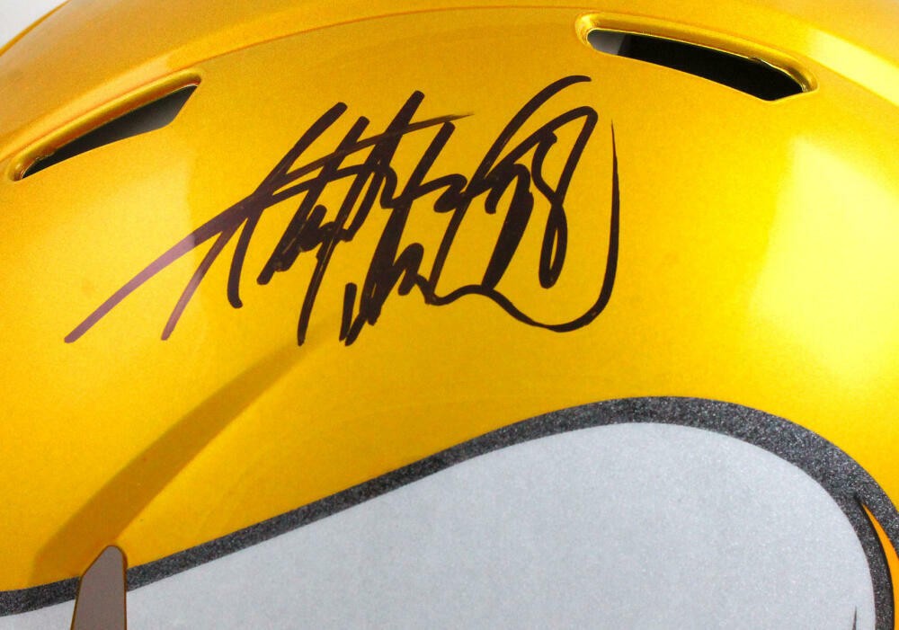 Adrian Peterson Signed Minnesota Vikings Flash Speed Authentic Helmet