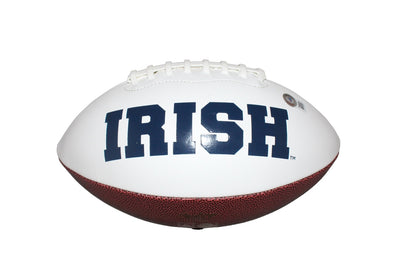 Rocket Ismail Signed Notre Dame Fighting Irish Logo Football
