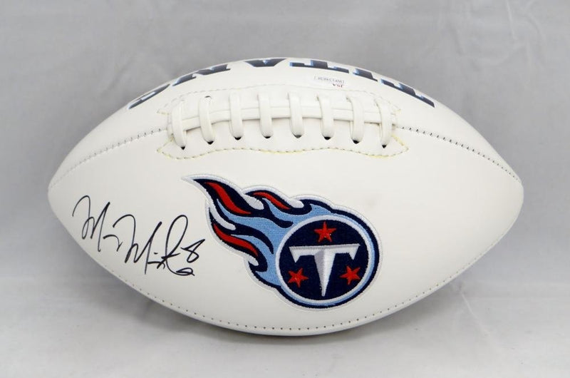 Marcus Mariota Signed Tennessee Titans Logo Football