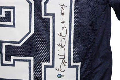Ezekiel Elliott Signed Dallas Cowboys Custom Pro Style Football Jersey