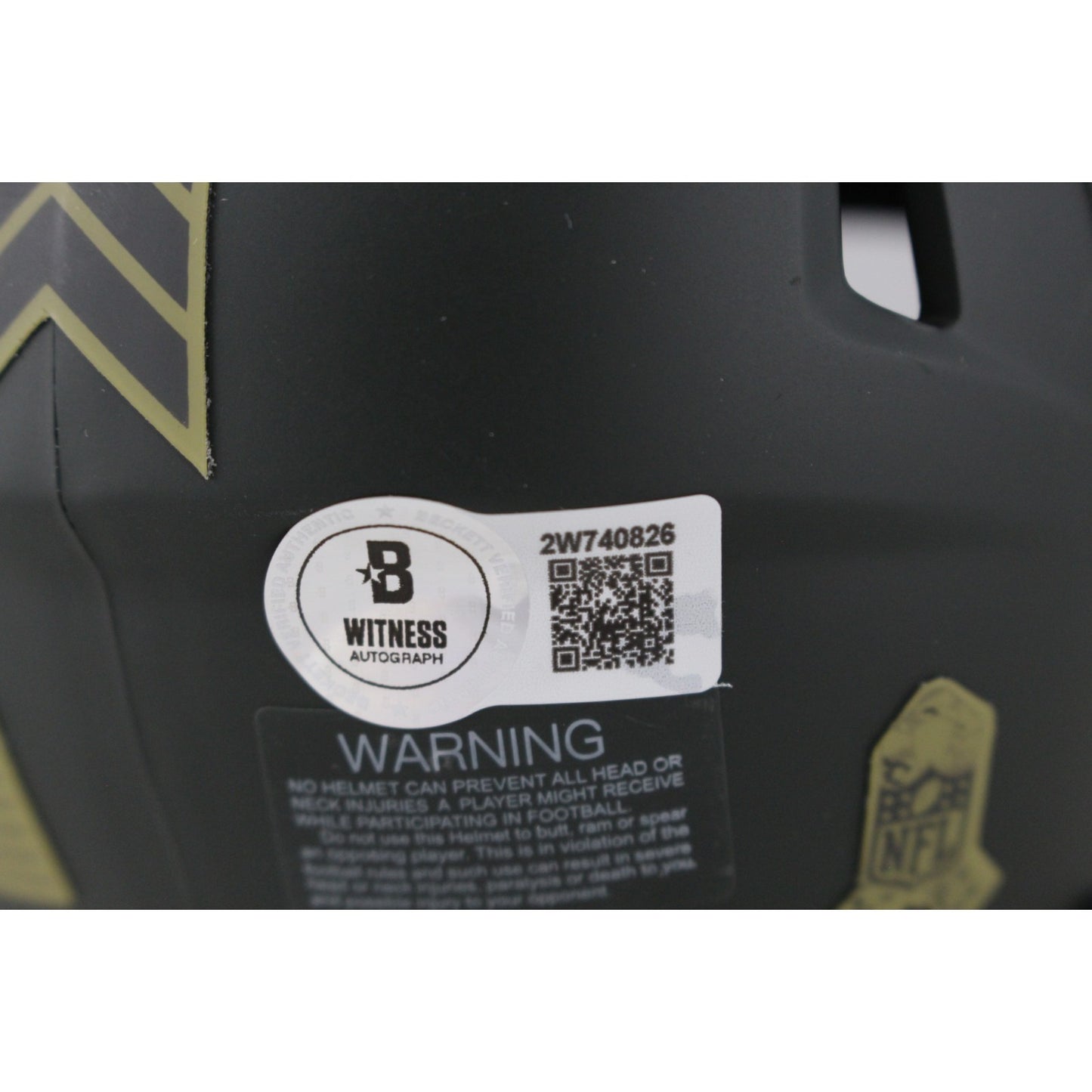 Abdul Carter Signed New York Giants 2025 Salute to Service Mini Helmet