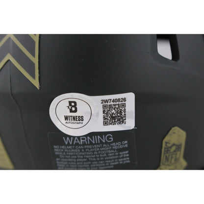 Abdul Carter Signed New York Giants 2025 Salute to Service Mini Helmet