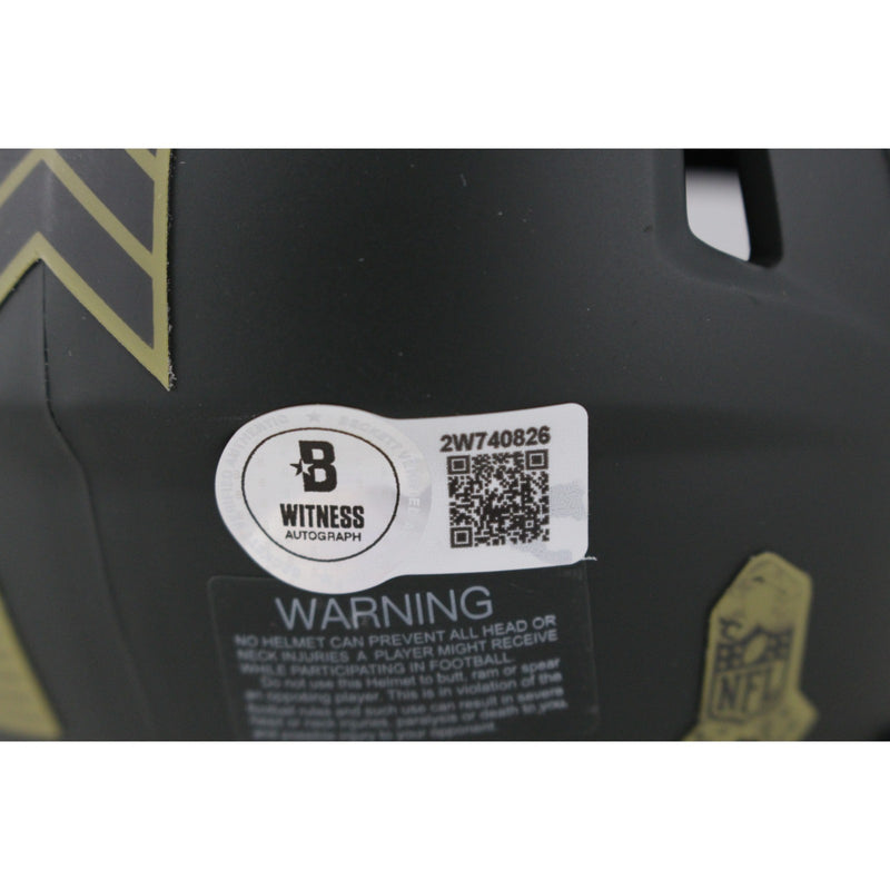 Abdul Carter Signed New York Giants 2025 Salute to Service Mini Helmet