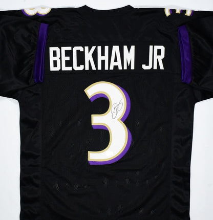 Odell Beckham Jr. Autographed Black Custom Football Jersey