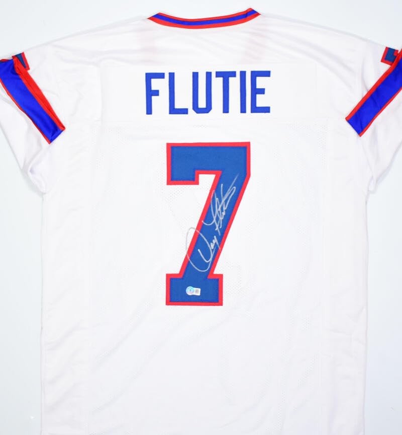Doug Flutie Autographed Buffalo Bills Style White Jersey