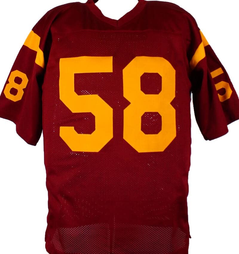Lofa Tatupu Autographed Maroon Custom College Style Jersey