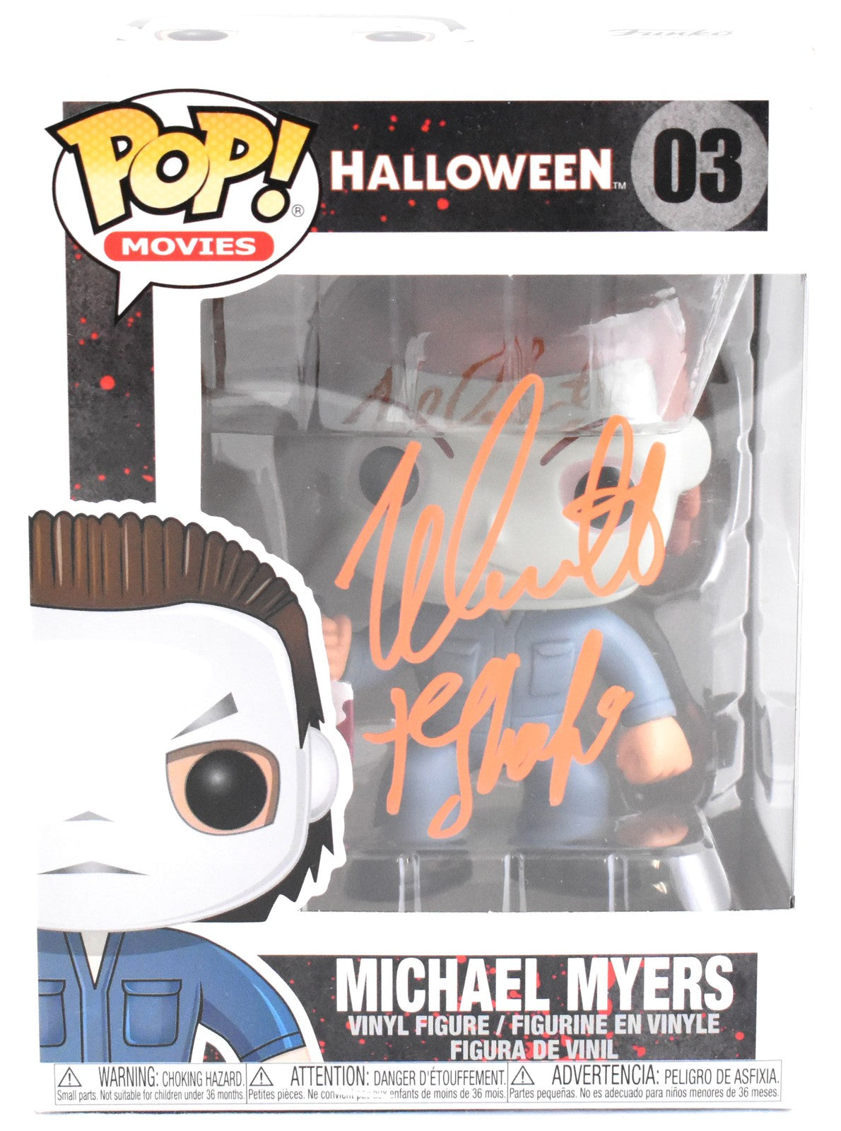 Nick Castle Signed Michael Myers Funko Pop #03 Inscribed "The Shape"