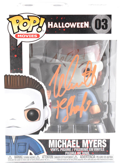 Nick Castle Signed Michael Myers Funko Pop #03 Inscribed "The Shape"