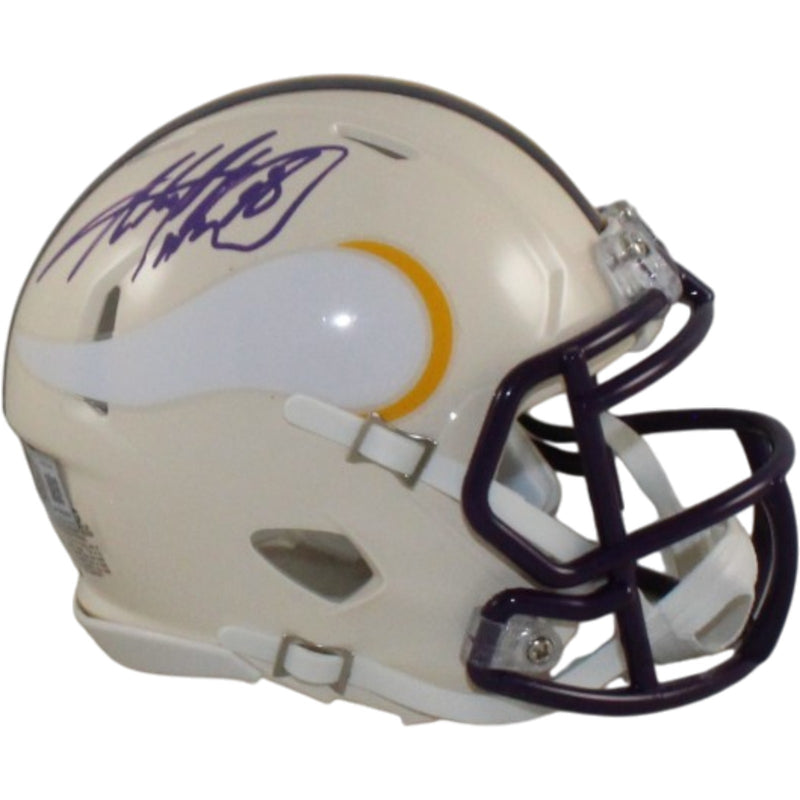 Adrian Peterson Signed Minnesota Vikings Retro Mini Helmet