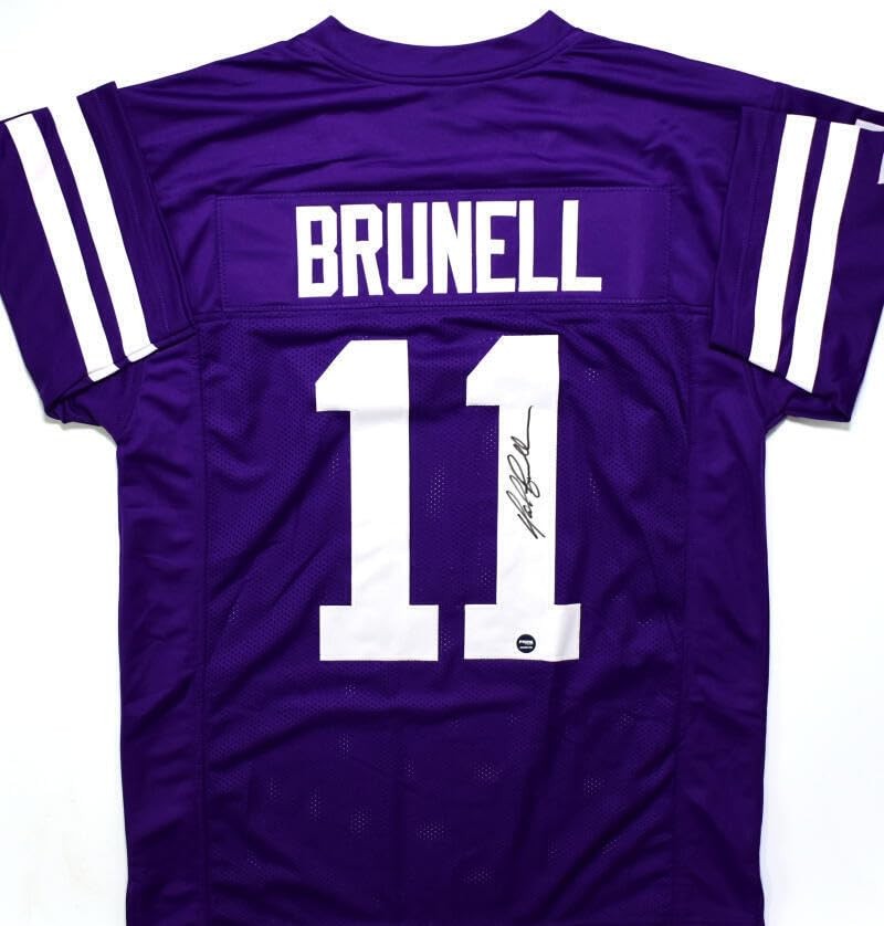 Mark Brunell Autographed Purple College Style Jersey